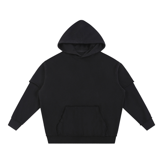 Raw Edge Hoodie