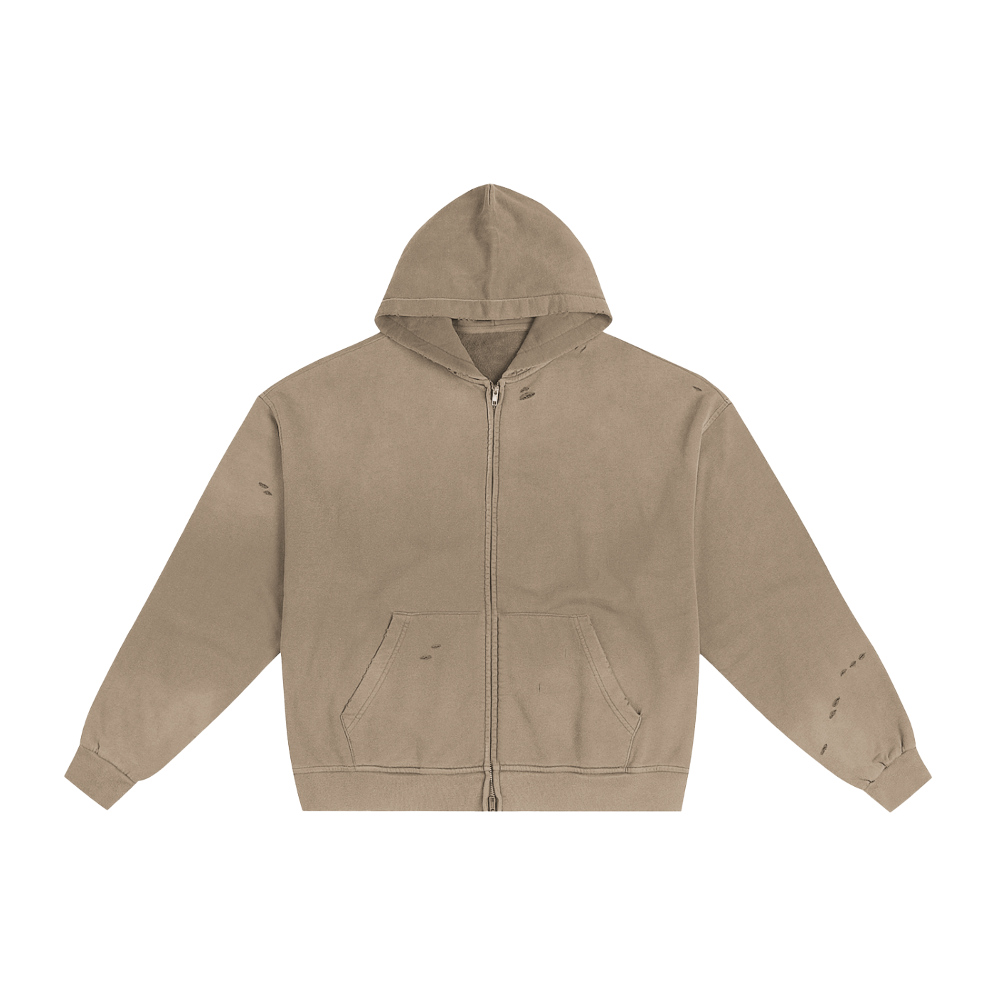 Hand-Frayed Hoodie