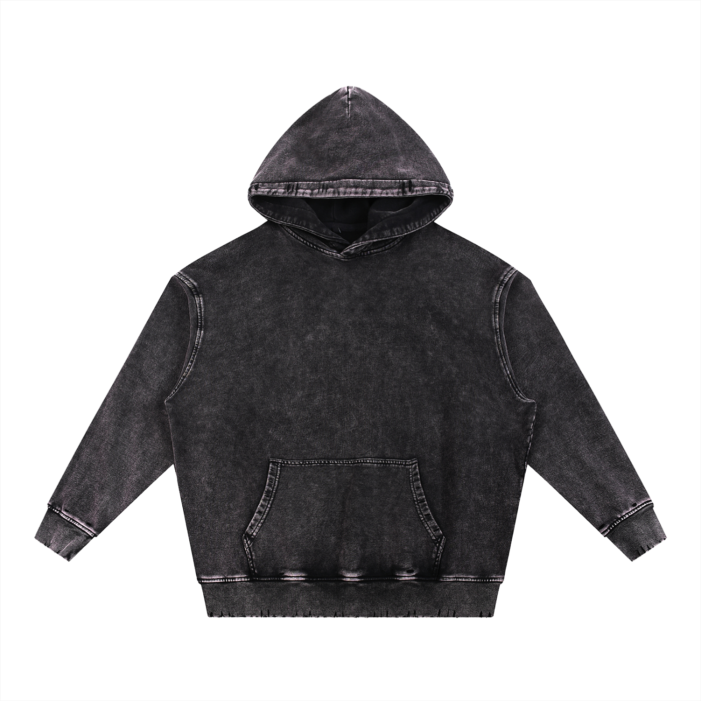 Hand-Frayed Hoodie