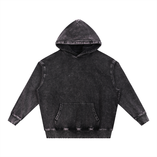 Hand-Frayed Hoodie