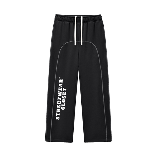 Contrast-Stitched Sweatpants