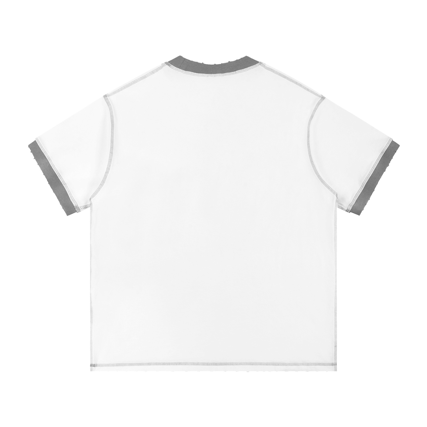 Contrast-Stitched Cotton Tee