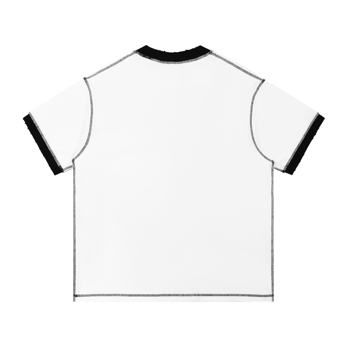 Contrast-Stitched Cotton Tee