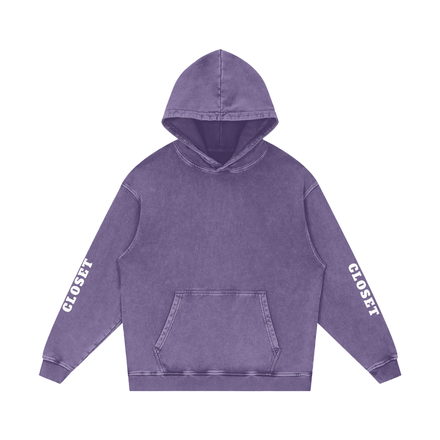 Snow Washed Loose Cotton Hoodie