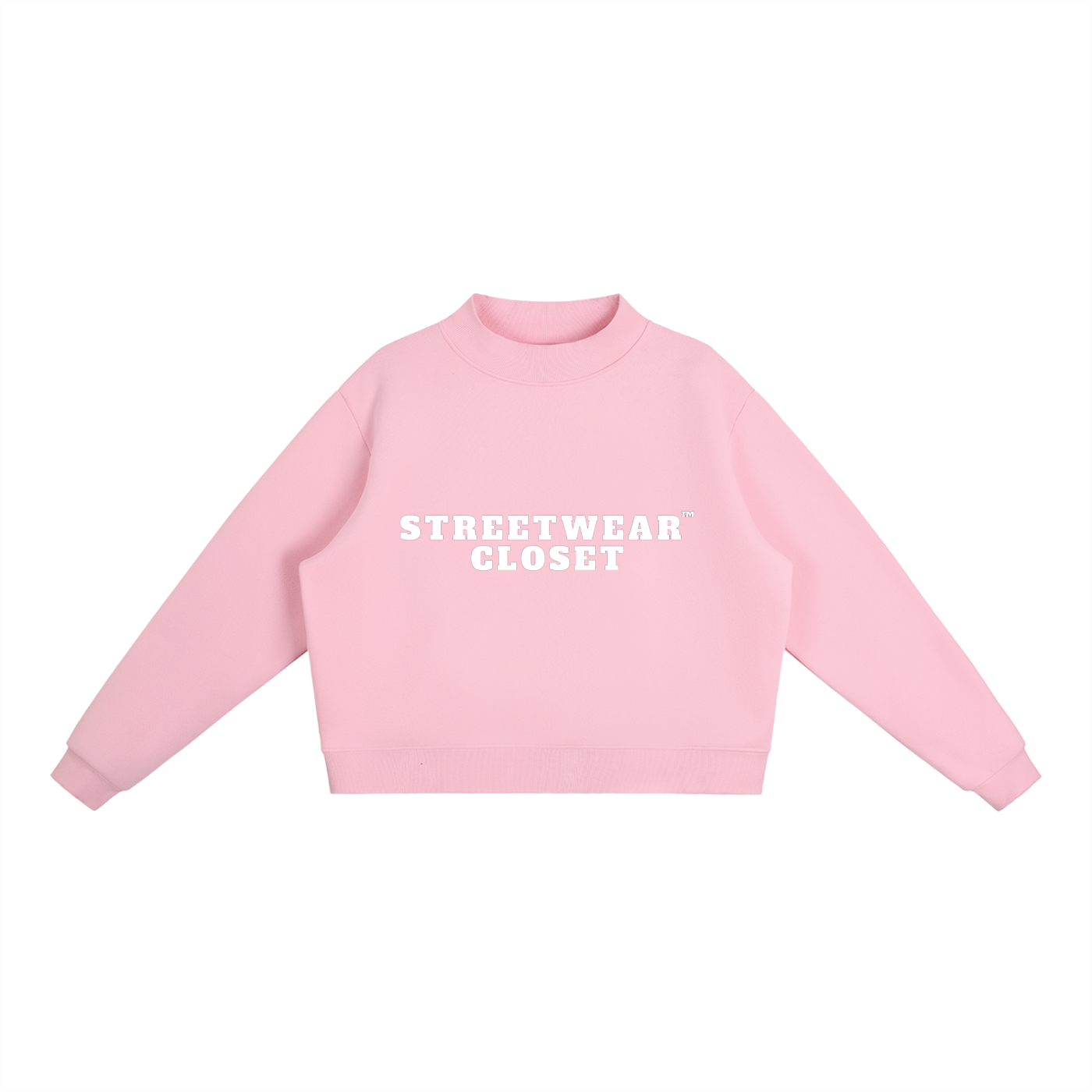 Mock-Neck Crew Sweatshirt